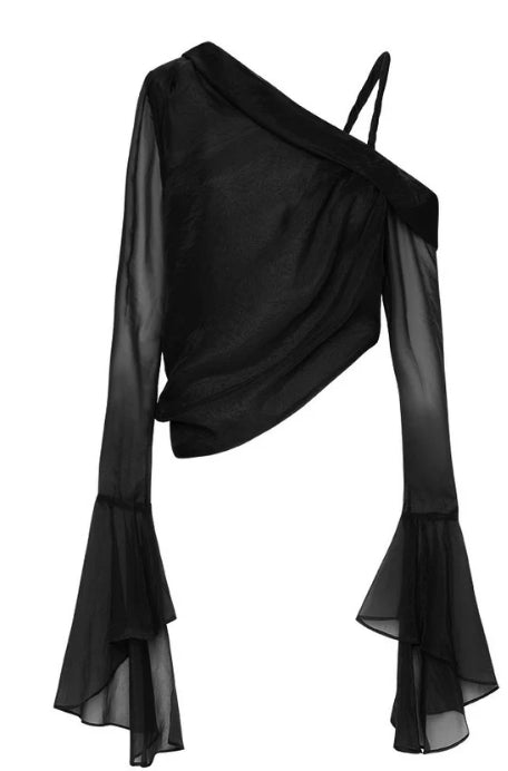 Aje Edith Draped Top